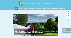 Desktop Screenshot of bayerischer-golfverband.de